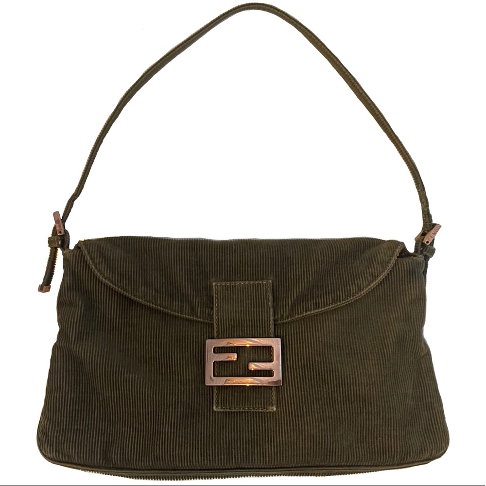 Fendi Corduroy Baguette Vintage 90s